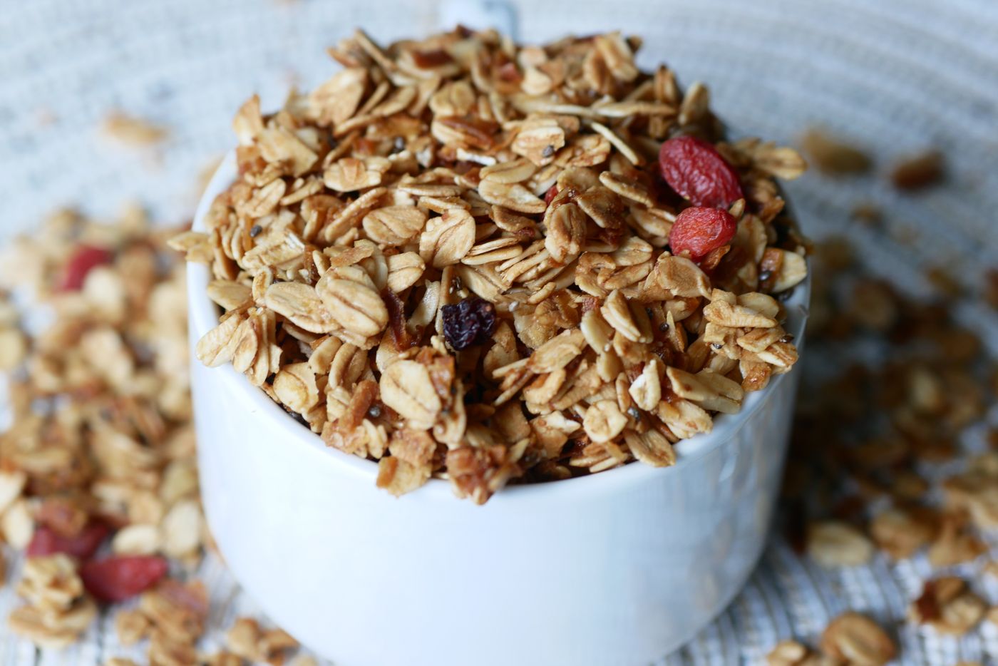 Bol avoine pomme raisins