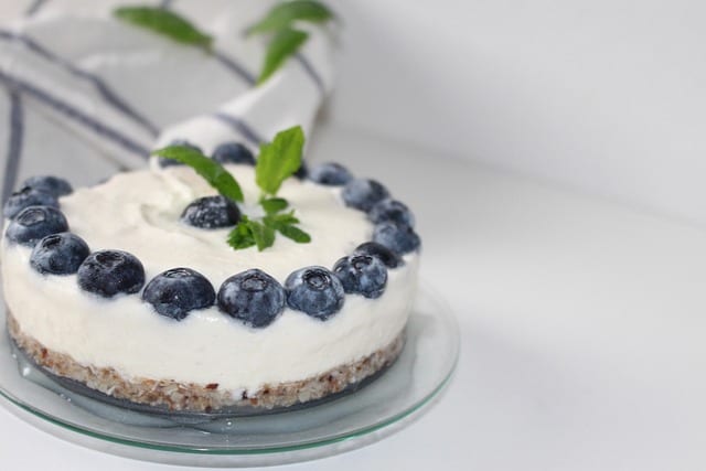 Cheesecake léger aux myrtilles