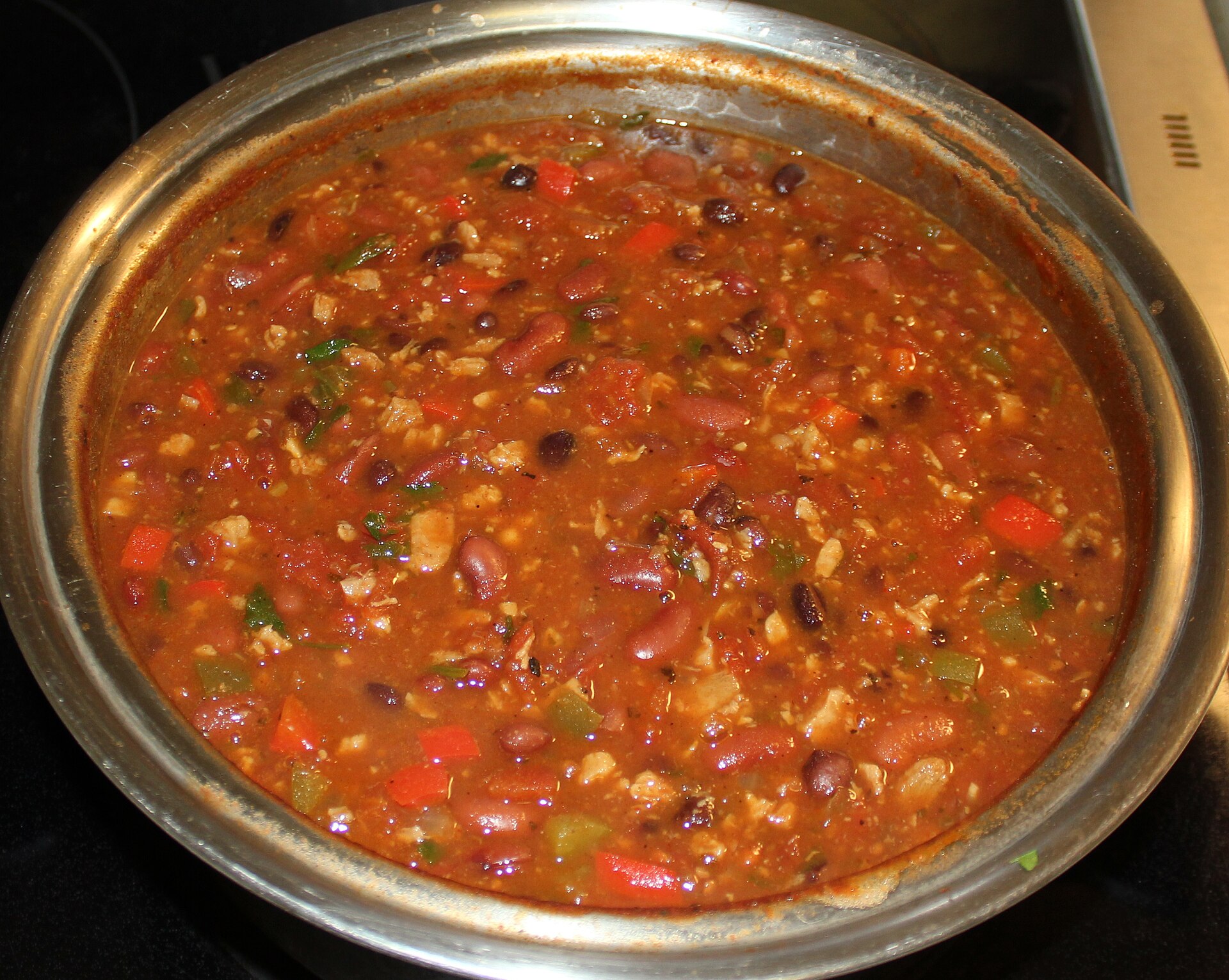 Chili végétarien deux haricots