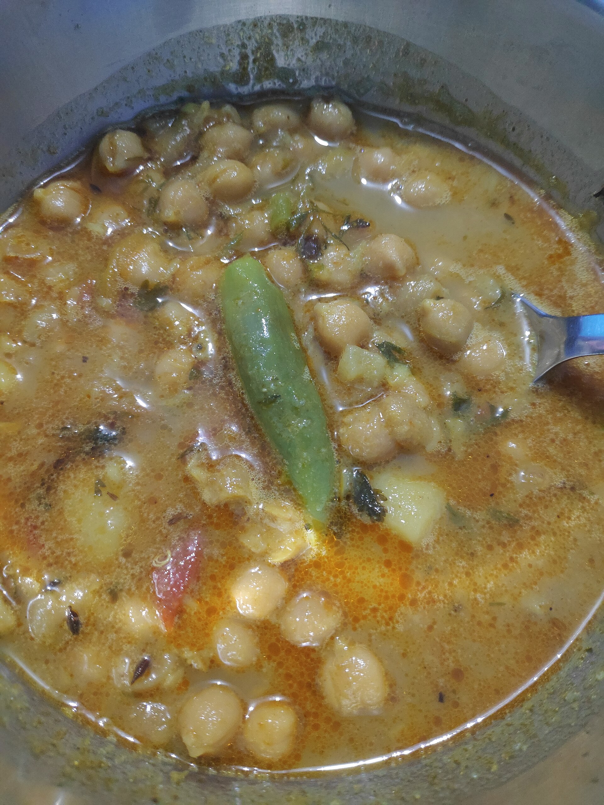 Curry de pois chiches tomate