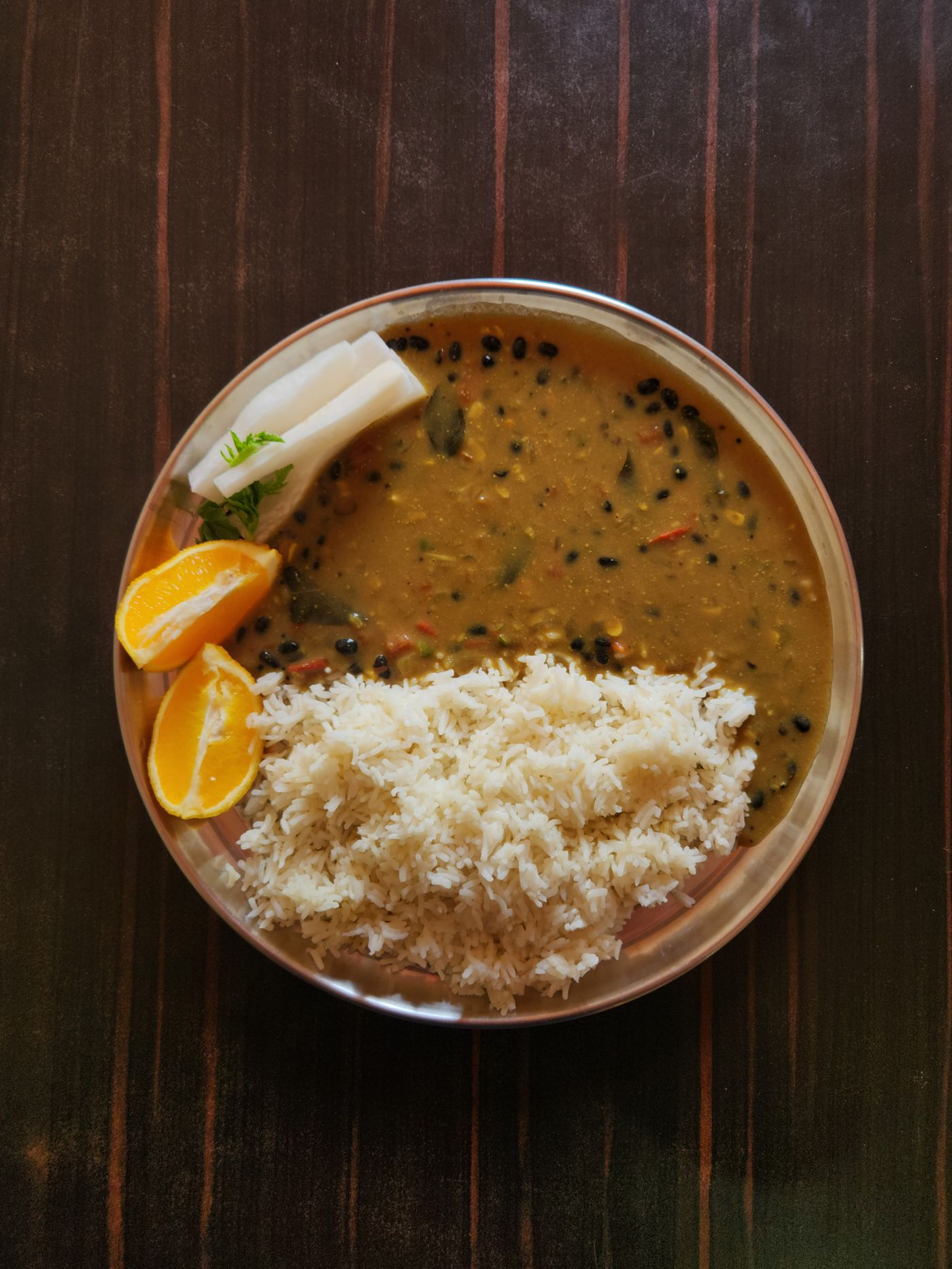 Dahl lentilles corail riz