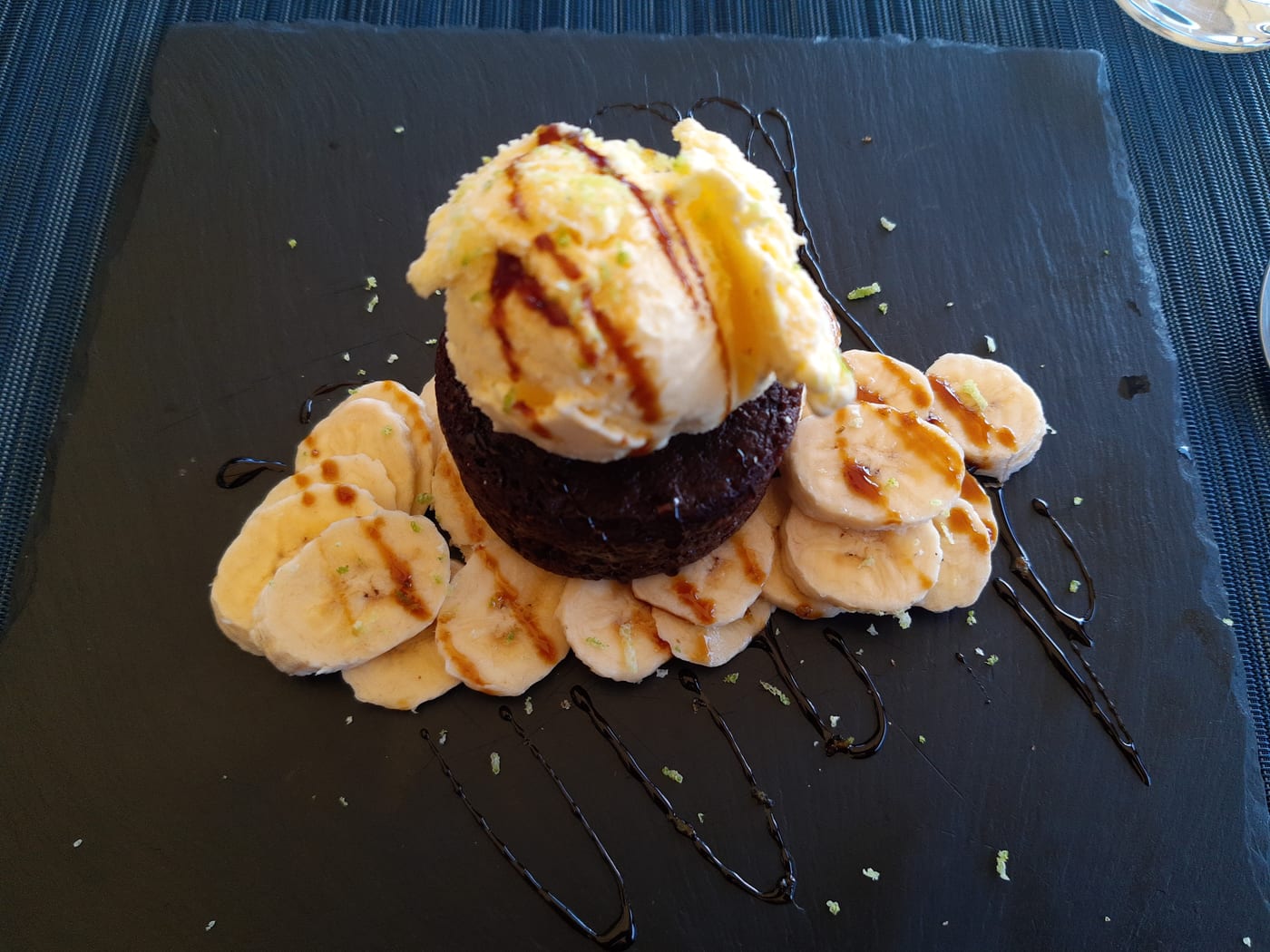 Fondant au chocolat banane express