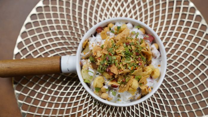Pois chiches sauce yaourt herbes