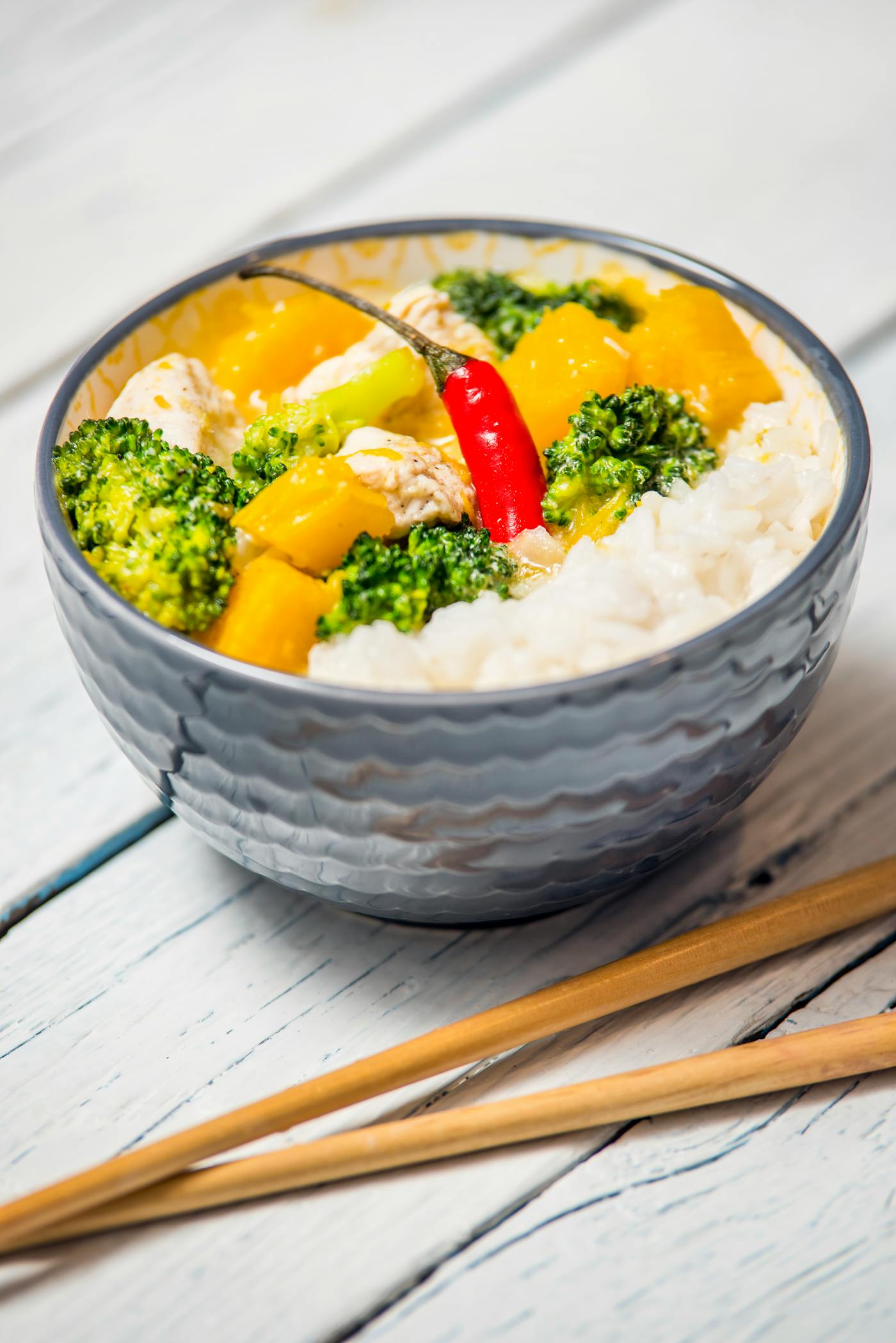 Riz brocoli poivron sauce soja