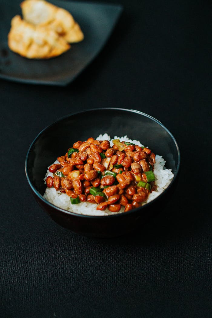 Riz haricots rouges poivron