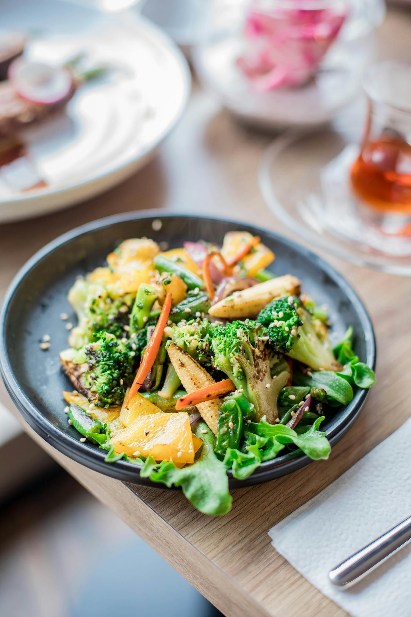 Salade brocoli carotte poivron