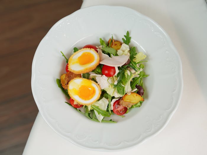 Salade œuf tomate concombre