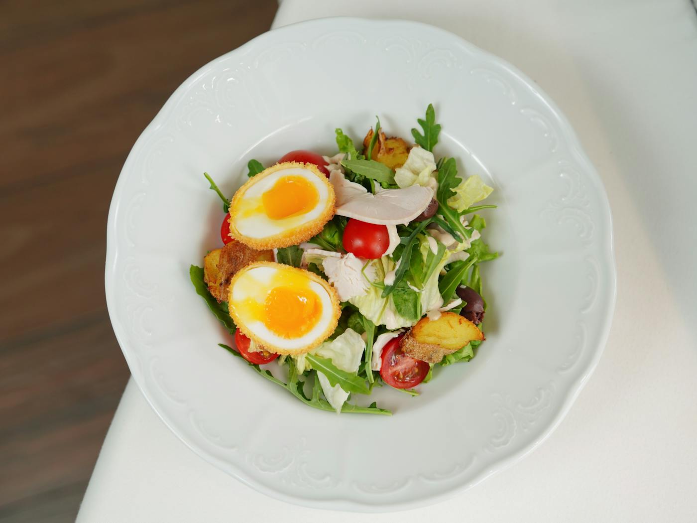 Salade œuf tomate concombre