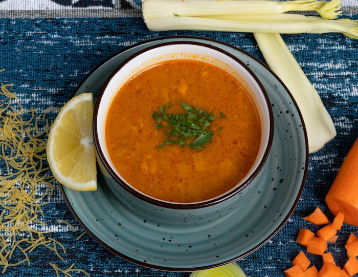 Soupe carotte céleri pois cassés