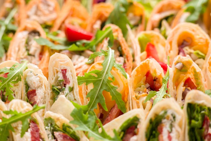 Wraps haricots rouges maïs salade